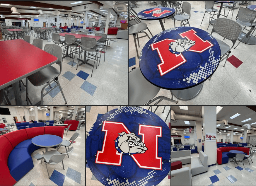 Remodeled Nampa High cafeteria